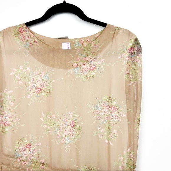 Suzy Shier Brown Flowy Floral Dress - Picture 4 of 10